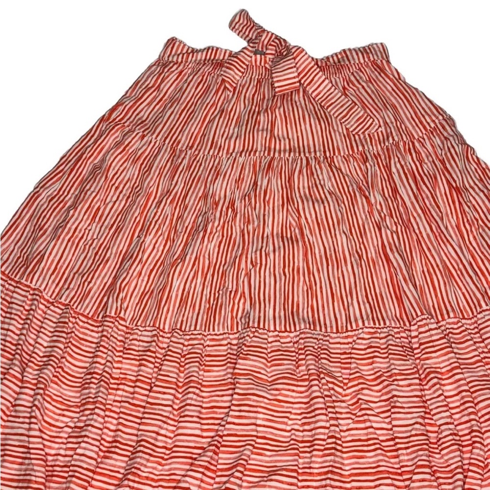 Lands End red striped skirt NWT small - Picture 2 of 5